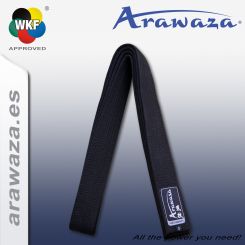 Arawaza Cinturón Negro - Seda -Logotipo ARAWAZA- 
